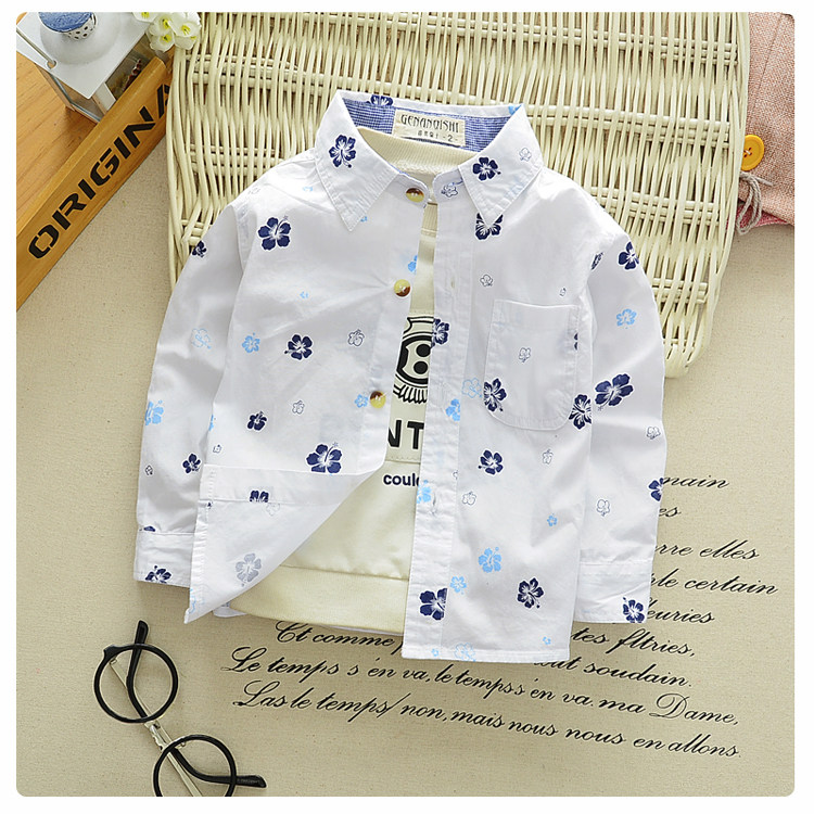 Chemise garcon à manche longue - Ref 2076047 Image 13