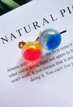 Candy House same style handmade sugar ball zipper buckle flip bag pendant Venus Neptune pendant jewelry color matching key chain