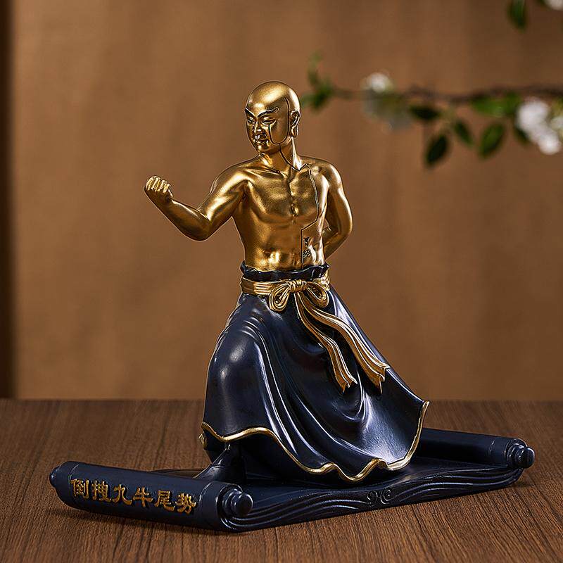 十二经络小铜人带穴位线的铜人雕塑中 医药文化摆件 中医元素饰品