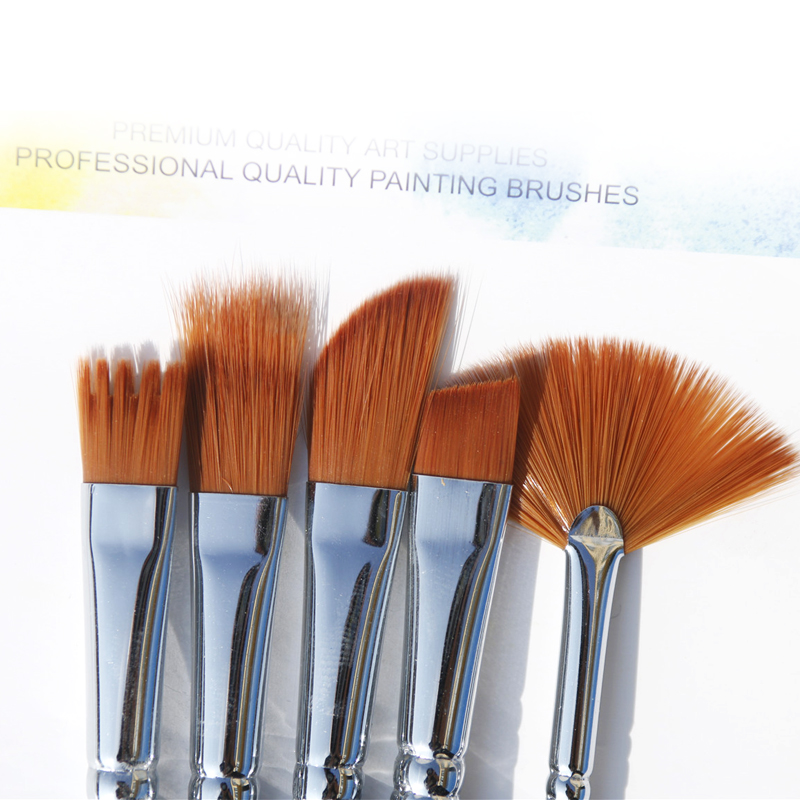 Huayun acrylic brush oil painting pen water powder watercolor pen 12 special-shaped nylon pen set art painting special pen