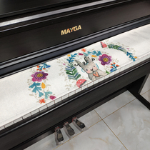 Cotton linen digital printing piano keyboard dust cloth keyboard cloth key cover cloth 88 key key key universal cover cloth