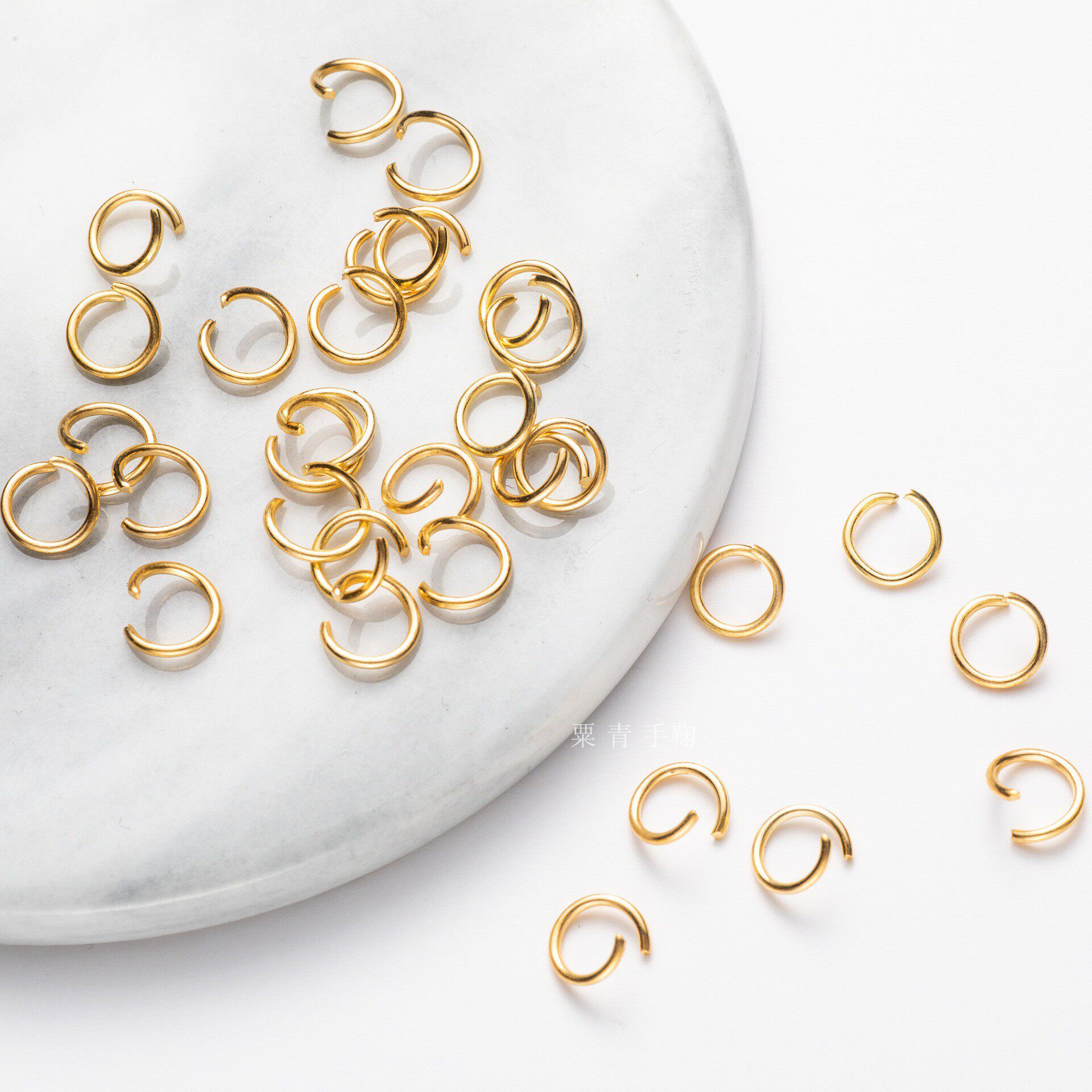 Handmade Connecting Ring Opening Circle Alive lobster Lobster Clasp Hand Bow Diy Handmade Accessories Metal Plated Gold Silver Color