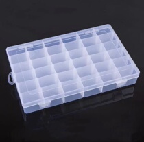 36 Lattice Containing Box Acrylic Rectangular Earrings Jewellery Double Buttoned Hanging Wall Removable Hand Bow Ball Embroidered Wire Containing Box