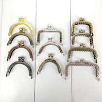  Handmade DIY mouth gold material bag accessories 6-8 5CM semicircular square small mouth gold mini mouth gold continuous hole