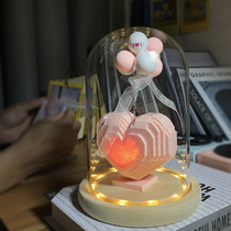 DIY handmade gift lovers walk the heart of girlfriends Pink Loving Kins Birthday Boyfriends Send Girls Graduation Creativity