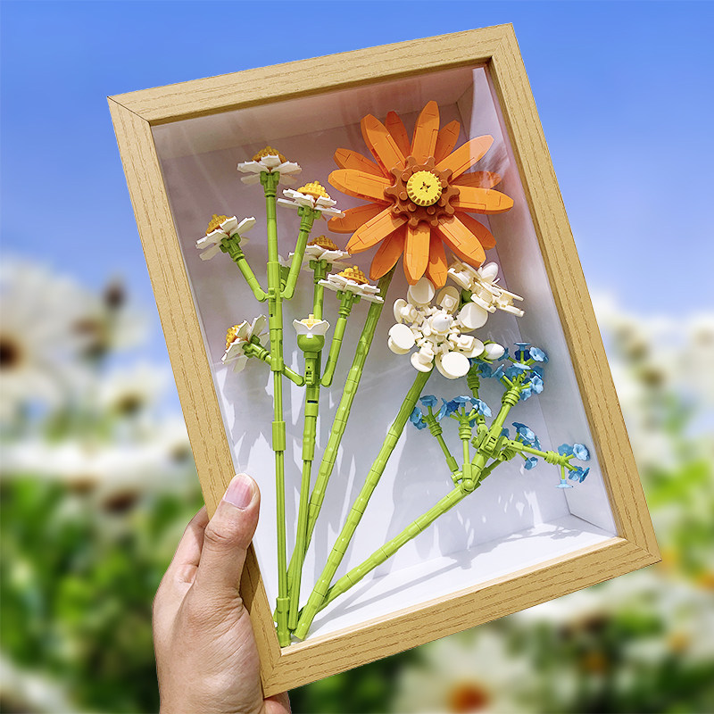 DIY Handmade Blower Creative Photo Frame Girl Giving Boyfriend Mother's Day Gift