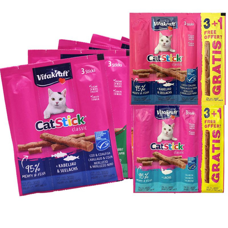Weetabix Cat Sticks Cat Meat Strips Cat Snacks Dried Fish for Kittens 20-Pack Salmon Cod Meat Strips Germany Weetabix Cat Sticks Cat Meat Strips Cat Snacks Dried Fish for Kittens 20-Pack Salmon Cod Meat Strips Germany