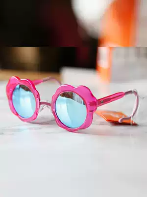 Not easy to fall off British zoobug children's sunglasses Polarized girls sunglasses baby personality tide anti-UV cool