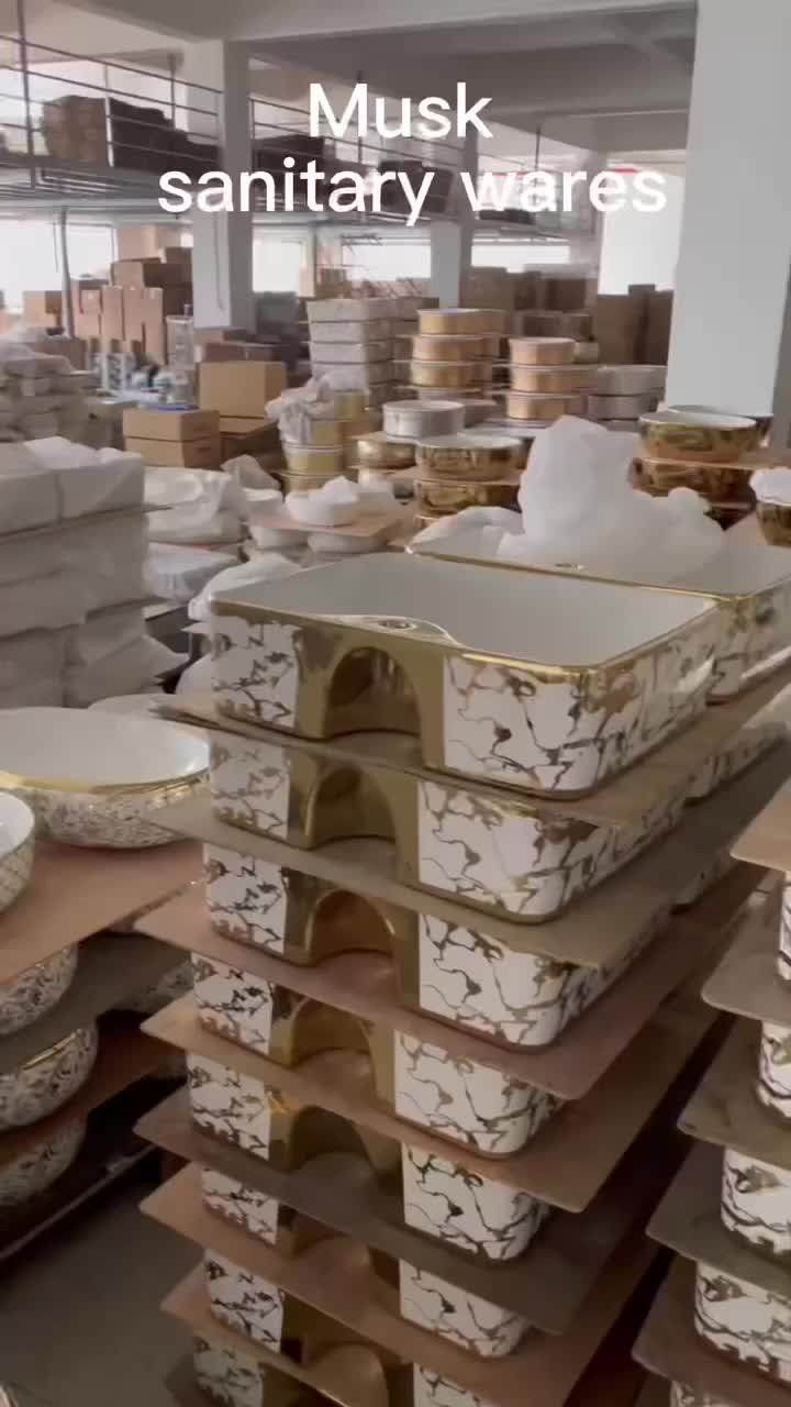 Luxury Golden Glossy Bathroom Hand Wash Basin For Hotel Buy Italian