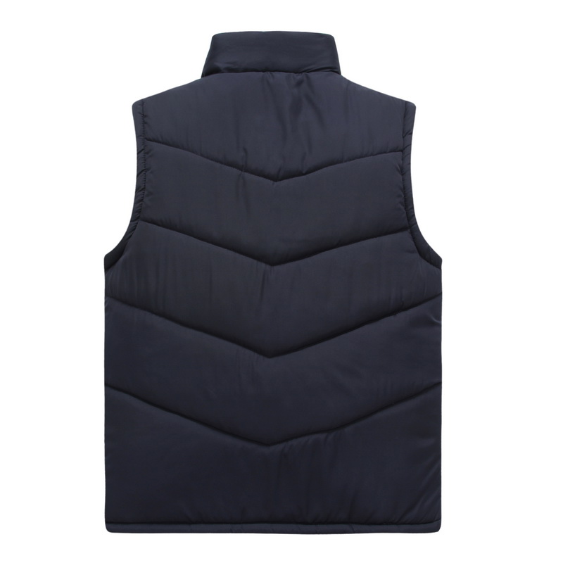 Áo khoác dày 200 kg ấm áp đầu bếp XL xuống áo vest cotton nam đứng cổ áo lụa áo ấm nam mùa đông