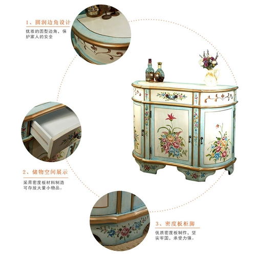 Американский сельский сельский шкаф Xuangan в ретро -окрашенный декоративный шкаф гостиной