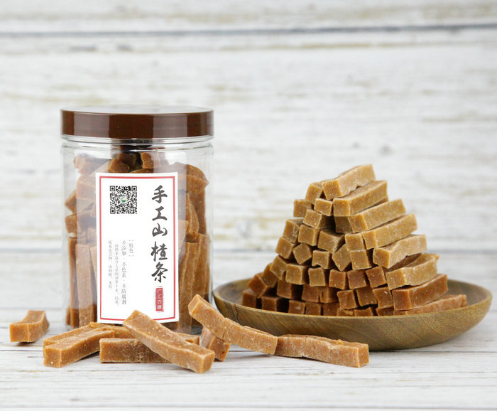 Guanghui Nongji handmade hawthorn strips Handmade low sugar children's baby leisure snacks Yangjiang specialty