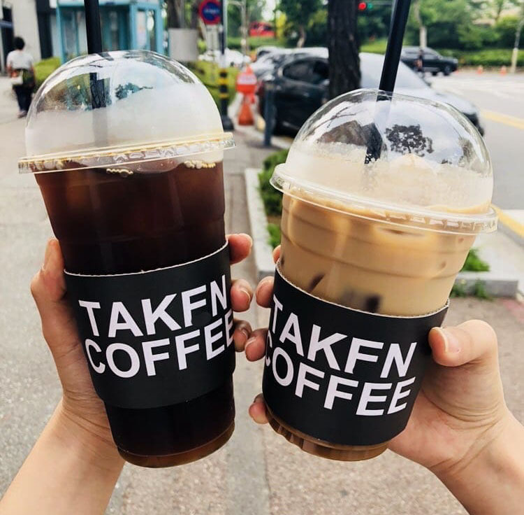 Korean Style ins Recommended Snow-Topped Ice Mocha Latte Snow Mountain Coffee Cup Disposable Biodegradable Eco-Friendly Cup 500ml