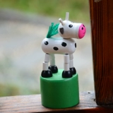 Мультяшный танцующий деревянный конструктор, игрушка, жираф, 1-3 лет