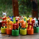 Мультяшный танцующий деревянный конструктор, игрушка, жираф, 1-3 лет