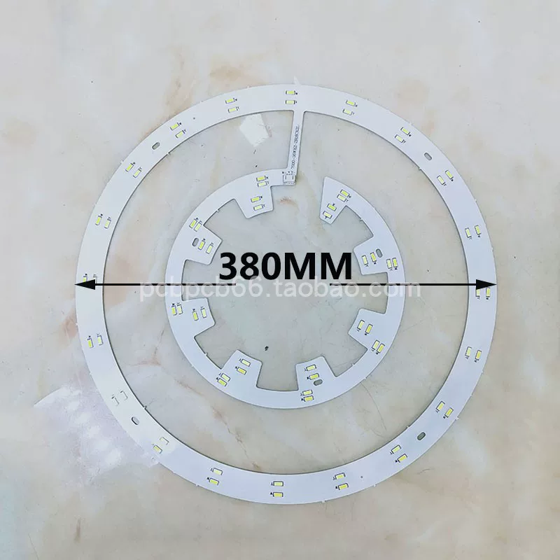 Три стойки 380мм-7030-36WX2-72LED Световой источник Двойной цвет фонарь Доверие 2B18CX2 Алюминиевое основание Светодиоды