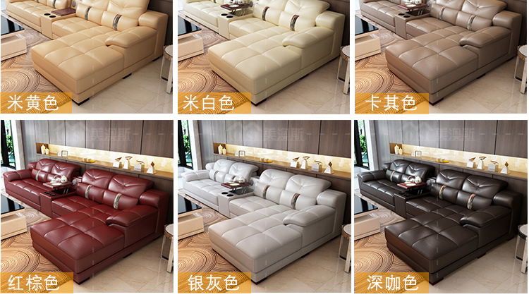 Hiện đại tối giản toàn bộ đồ nội thất nhà sofa da bàn cà phê TV tủ bàn ăn và ghế phòng khách hoàn chỉnh bộ nhà kết hợp - Bộ đồ nội thất ghế sofa giá rẻ