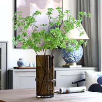 Clear soup and fruit simulation planting decorative hanging bell branches big Nordic living room emulation flower fake flower green planting pendulum piece