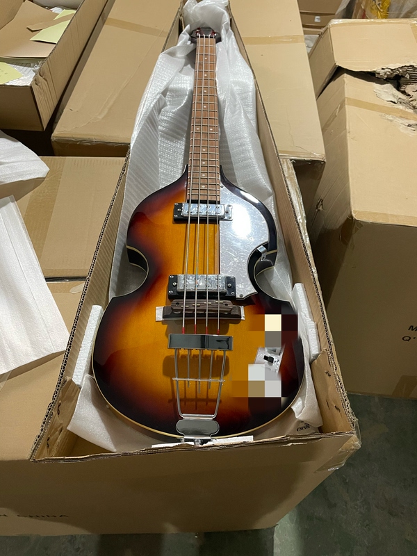 German H Brand Hi-Bb/Pe/Se Violin Electric Bass, Genuine Non-Imitation Product, Export Surplus