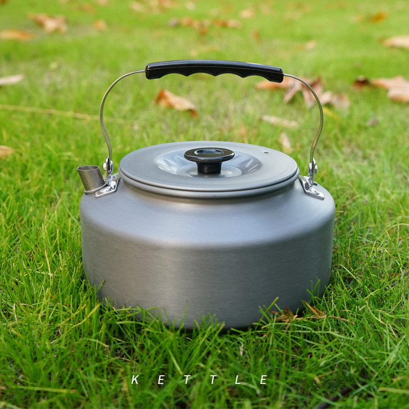 Outdoor Burning Kettle Cover Pan Field Teapot Camping Aluminum Alloy 1 6L Large Capacity Coffee Maker Portable Kettle-Taobao