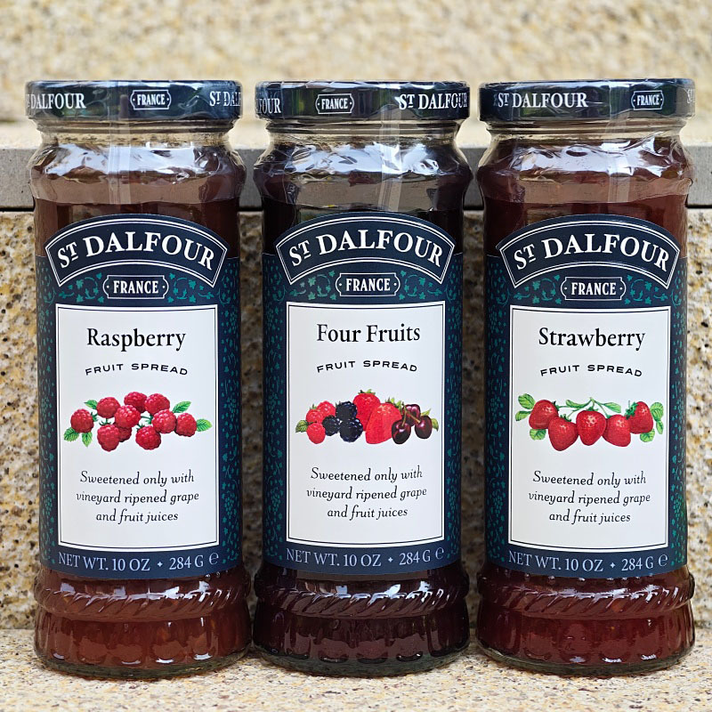 French Imported Saint Peach Garden Red Raspberry Jam Breakfast Bread Spread Berry Spread Fruit Spread
