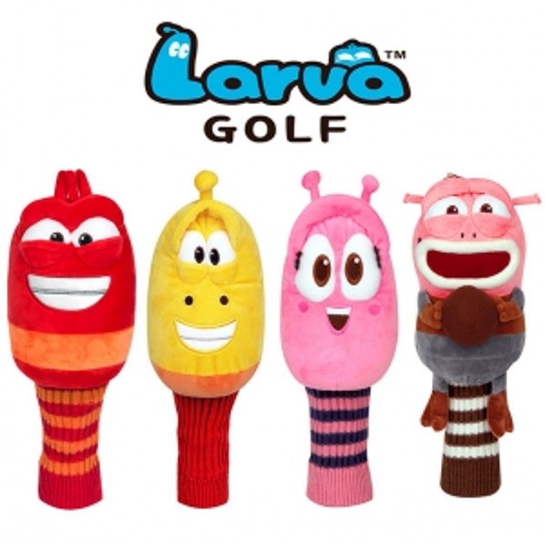 Korea imports golf club set of rubbish bug red yellow larvae doll protection cap No. 1 wood LARVA