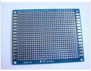 Universal Board, Tin-Plated, Spray-Tinned, 7×9cm, Experiment Board, Multi-Purpose Board, Perforated Board