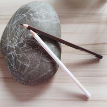 Stone painting hand-painted first draft water-soluble pencil White ripe Brown single branch Huibojia is not afraid of dirty water