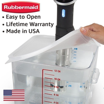 American made low temperature cooking slow cooker container tub Sous Vide Anova water tank with lid punch