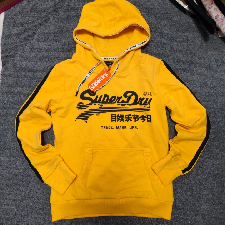 Superdry, теплая демисезонная толстовка с капюшоном, этнический стиль, свободный крой
