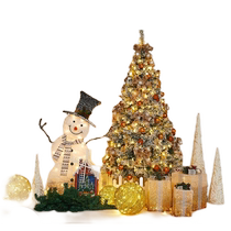 Christmas decoration large scene layout shopping mall display window luminous tree Christmas tree home atmosphere package