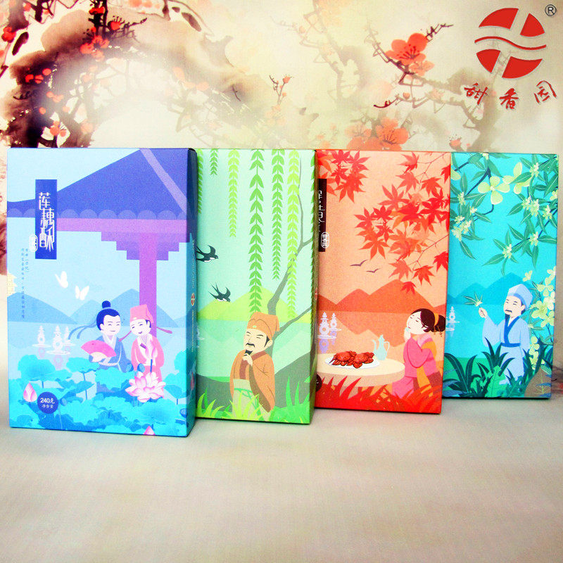 Hangzhou specialty sweet garden high - grade pastry cake crab cake crab husky 240g combination package