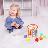 Конструктор для младенца в форме коробки, геометрическая деревянная коробка, игрушка, 1-2-3 лет, раннее развитие