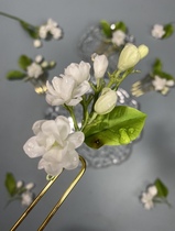 Jasmine hairpin brooch ancient style Hanfu hair accessories water jasmine elegant fragrance