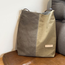 Soag original ins canvas bag womens shoulder crossbody bag Literary and Art forest students Korean version of large capacity handbag