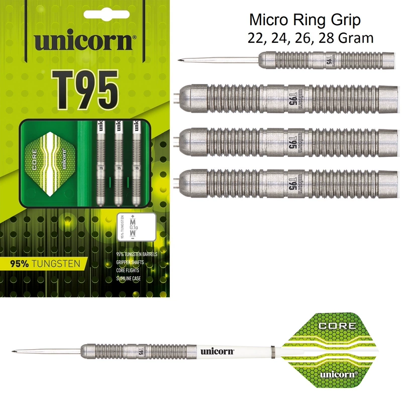 New Unicorn 95% Vonfram thép phi tiêu cạnh tranh chuyên nghiệp UK UNICORN Chống trượt thẳng T95 - Darts / Table football / Giải trí trong nhà trò phi tiêu