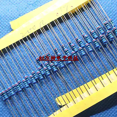 1 4W metal film resistor 200 Ohm 200R 0 1% 1‰ copper pin high precision resistor (50)