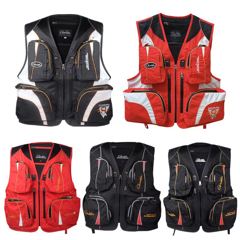 Multi-functional outdoor fishing sports vest Multi-pocket Luya vest Rock fishing Sea fishing Leisure quick-drying fishing waistcoat