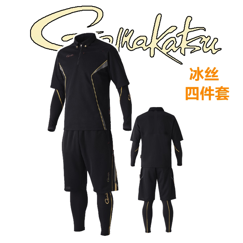 Spring Summer New Short Sleeves Shorts Sun Protection Fishing Dress Hygroscopic Perspiration Perspiration Fishing Suit Four Pieces GM-356 Suit Road Subs
