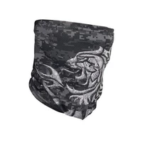 Серебряный львовый платок ледяной шелк