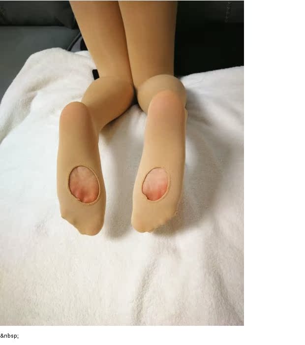 Khiêu vũ vớ lụa có lỗ ở dưới nhung nhung cao cấp màu quần legging lười chân miễn phí quần tất đen dẫm gót