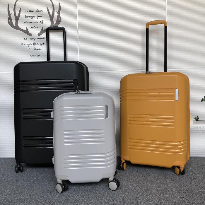 Wear-resistant and anti-made ultra-light high-quality PP trolley suitcase with silent wheels 20 boarding case password lock luggage bag