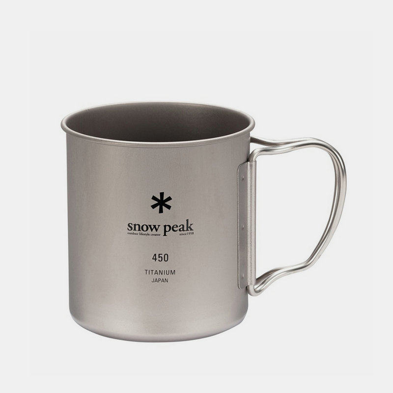 Japan SnowPeak Xuefeng outdoor single-layer pure titanium folding water cup portable camping water cup office titanium tea cup
