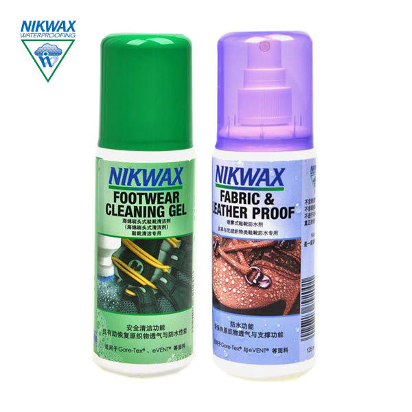 NIKWAX outdoor shoes and boots Leather velvet fabric waterproofing agent Hiking shoes cleaner waterproofing agent set 130