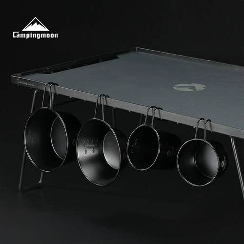 Черный портативный бокал для кемпинга из нержавеющей стали, стопка