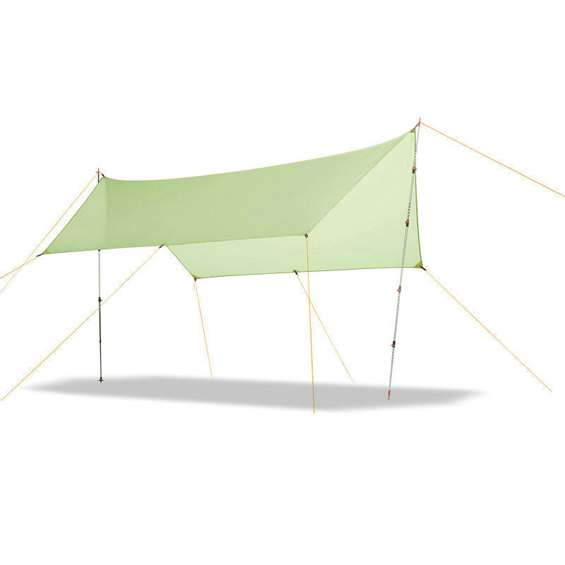 knot ultralight outdoor large bifacial coated silicon ultralight camping sky screen tarp rain protection sunscreen sunscreen cloth