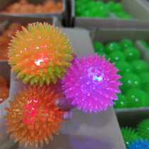 Glitter ball rubber floating sound bouncy ball pet dog toy training dog throwing outdoor interactive four-color