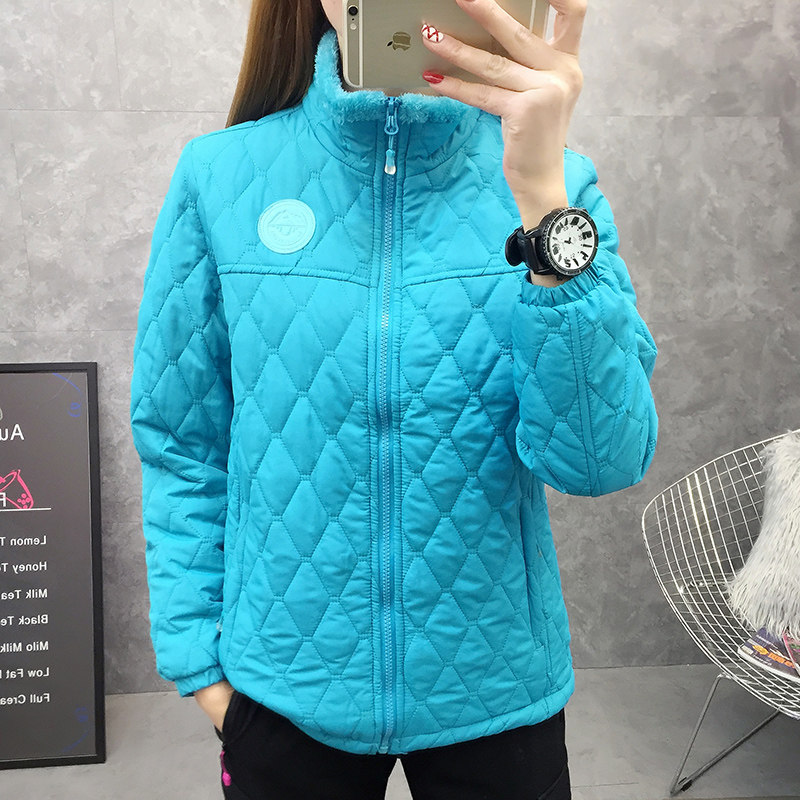 Autumn and winter outdoor fleece jacket men and women jacket fleece warm cotton coat turtleneck soft shell sweater trousers thick cotton T bottoming cardigan