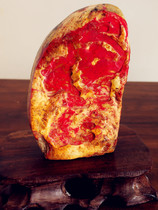 Natural Changhua Soapstone Ornaments (Dahongpao Red Fiery Bloody Red Bahrain Shoushan Laos Tianhuang Stone