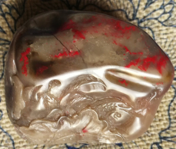 Natural Changhua chicken blood stone horn jelly ornaments (more than years) Bahrain Shoushan, Laos Tian Huangshi